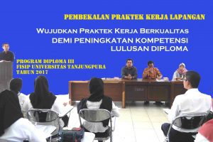 212 Mahasiswa Diploma III FISIP Untan Ikuti PKL 2017